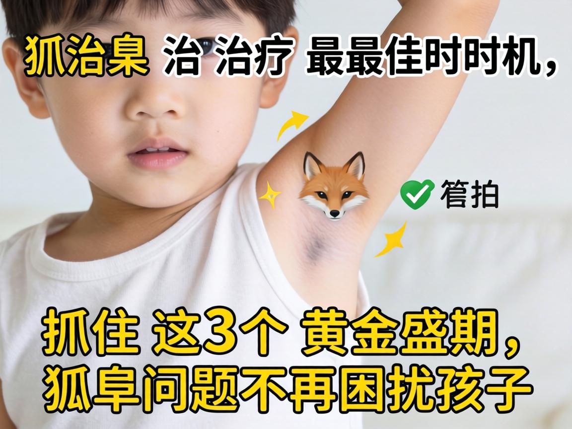 小孩狐臭治疗最佳时机，抓住这3个黄金期，狐臭问题不再困扰孩子