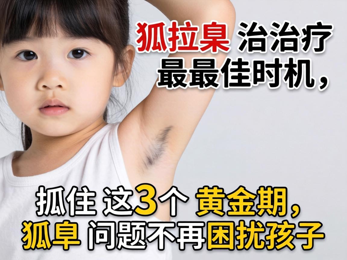 小孩狐臭治疗最佳时机，抓住这3个黄金期，狐臭问题不再困扰孩子