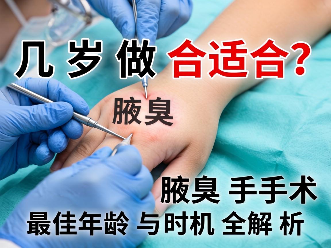 腋臭手术几岁做合适？腋臭手术最佳年龄与时机全解析