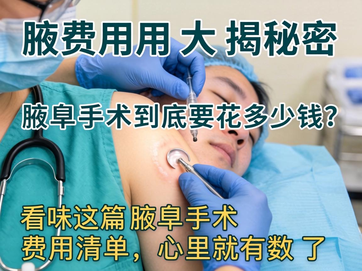 腋臭手术费用大揭秘，腋臭手术到底要花多少钱？看完这篇腋臭手术费用清单，心里就有数了