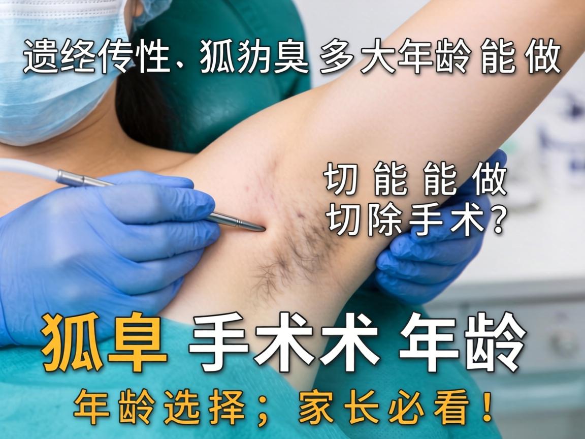 遗传性狐臭多大年龄能做切除手术？狐臭手术年龄选择，家长必看！