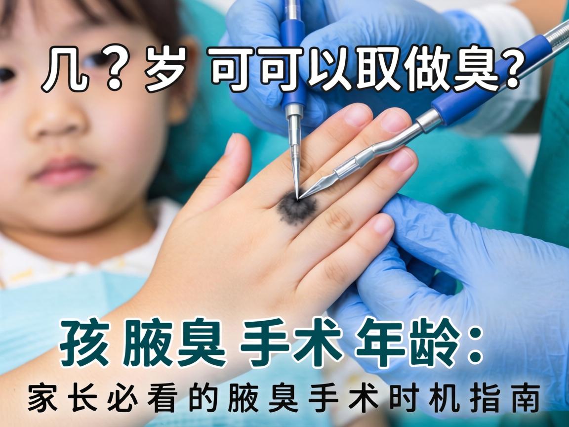 腋臭手术几岁可以做？孩子腋臭手术年龄，家长必看的腋臭手术时机指南