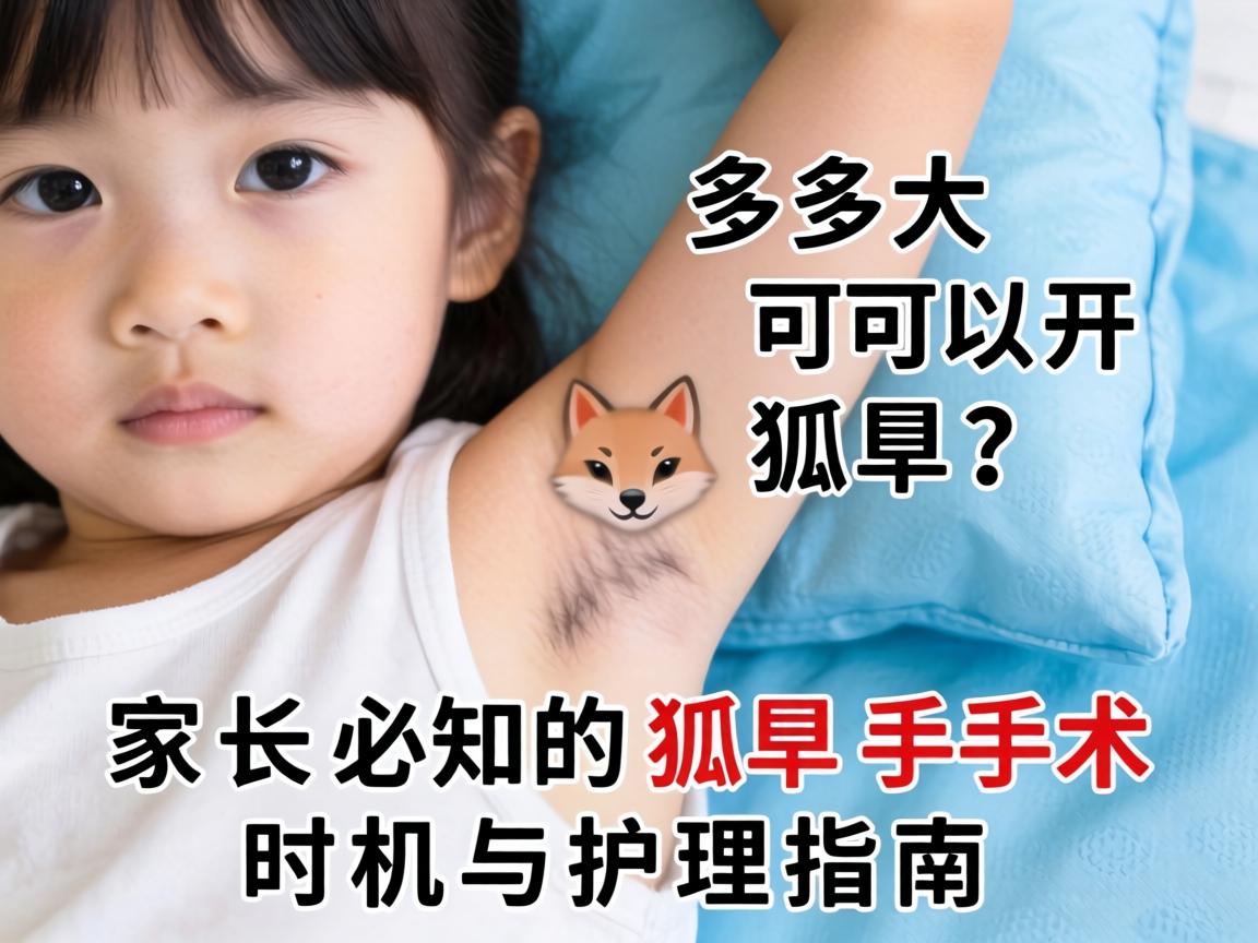 小孩多大可以开狐臭?家长必知的狐臭手术时机与护理指南 小孩多大可以开狐臭?家长必知的狐臭手术时机与护理指南