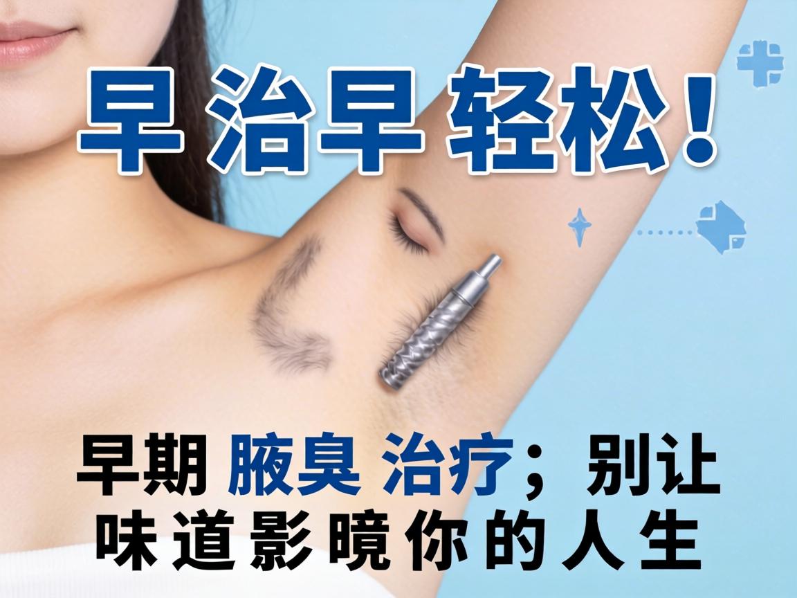 腋臭早治早轻松！早期腋臭治疗，别让味道影响你的人生