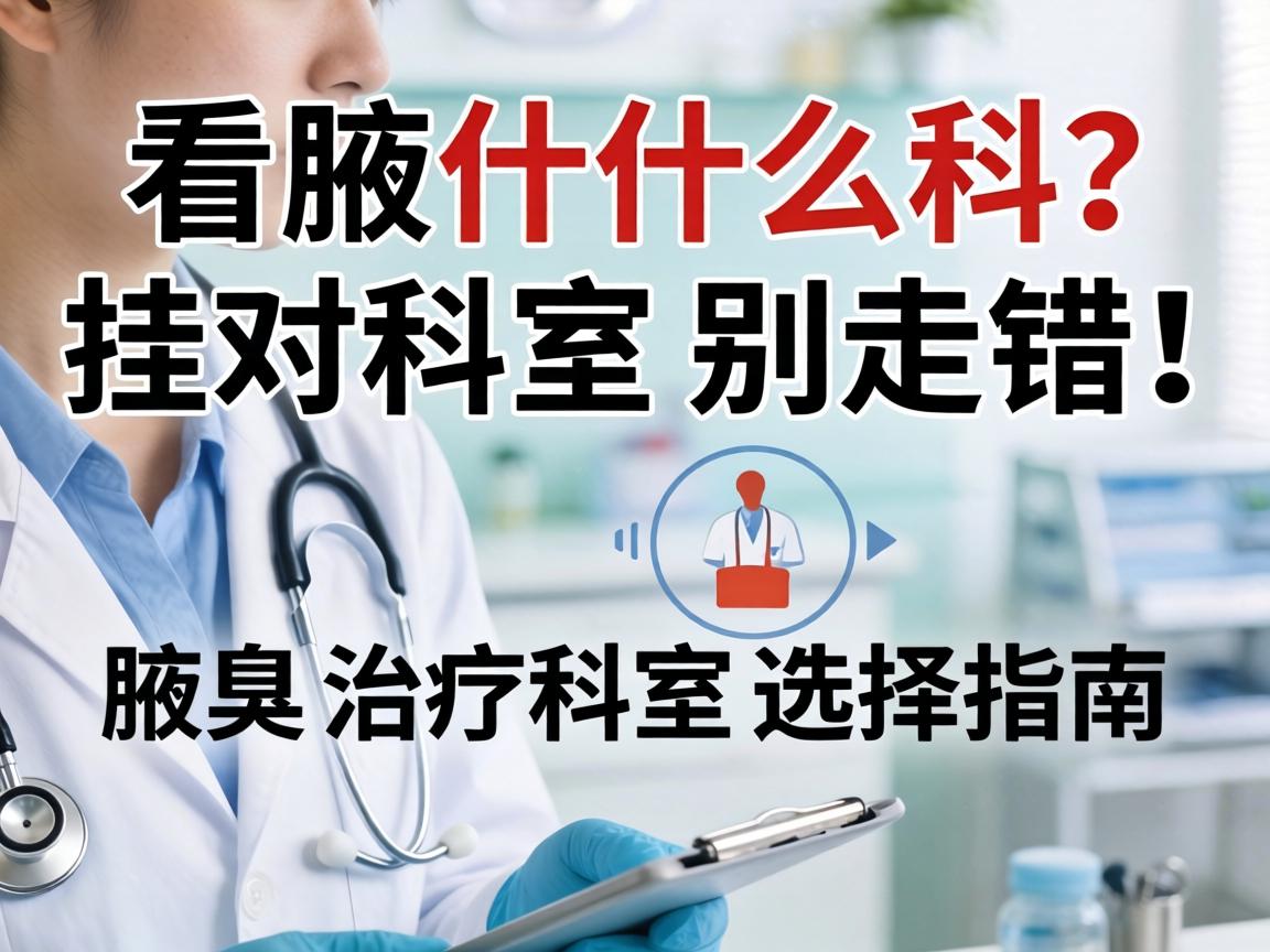 腋臭该看什么科？挂对科室别走错！腋臭治疗科室选择指南