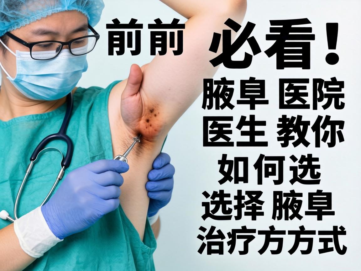 腋臭手术前必看!腋臭医院医生教你如何选择腋臭治疗方式 腋臭手术前必看!腋臭医院医生教你如何选择腋臭治疗方式