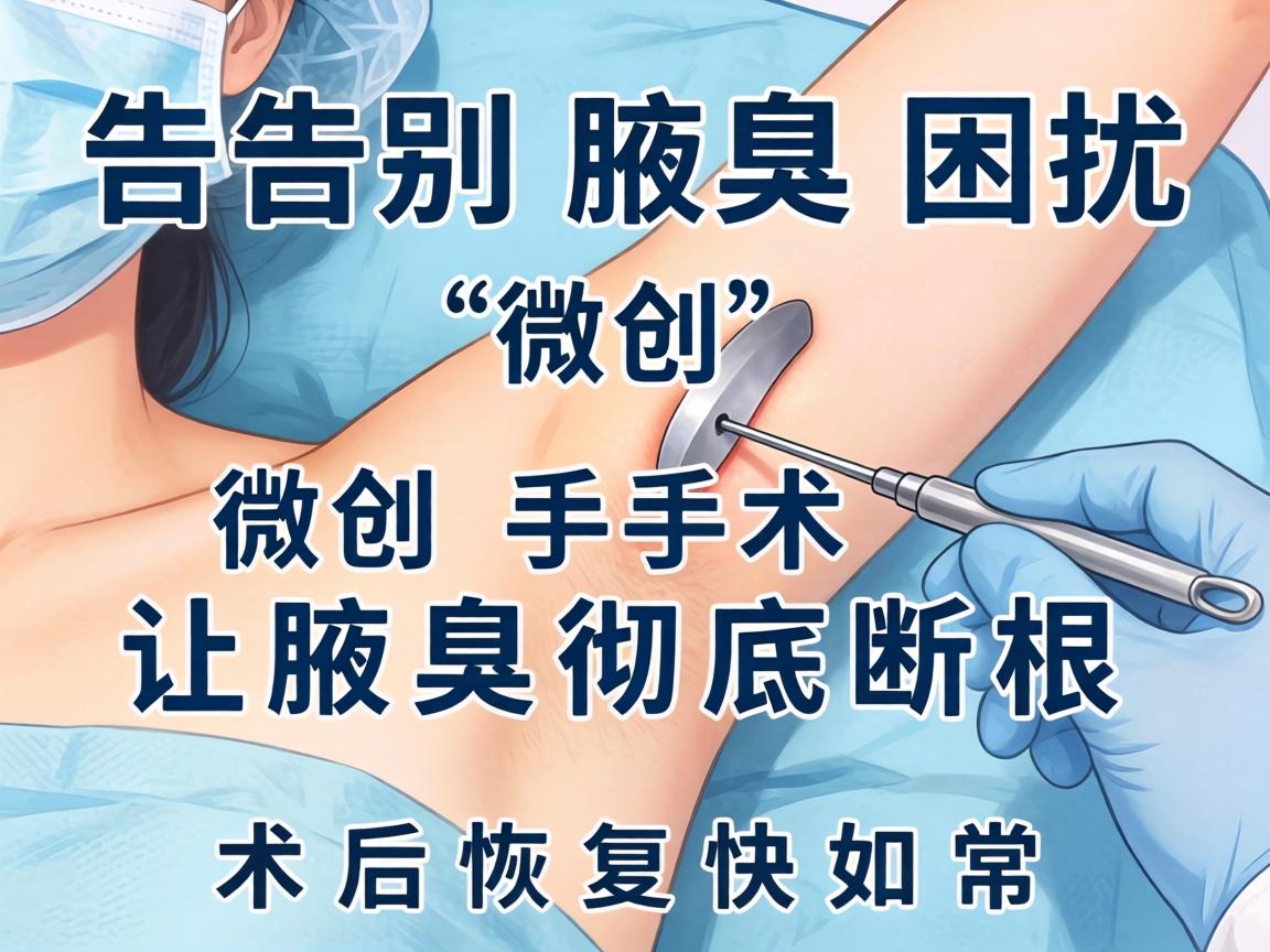 告别腋臭困扰，微创手术让腋臭彻底断根，术后恢复快如常