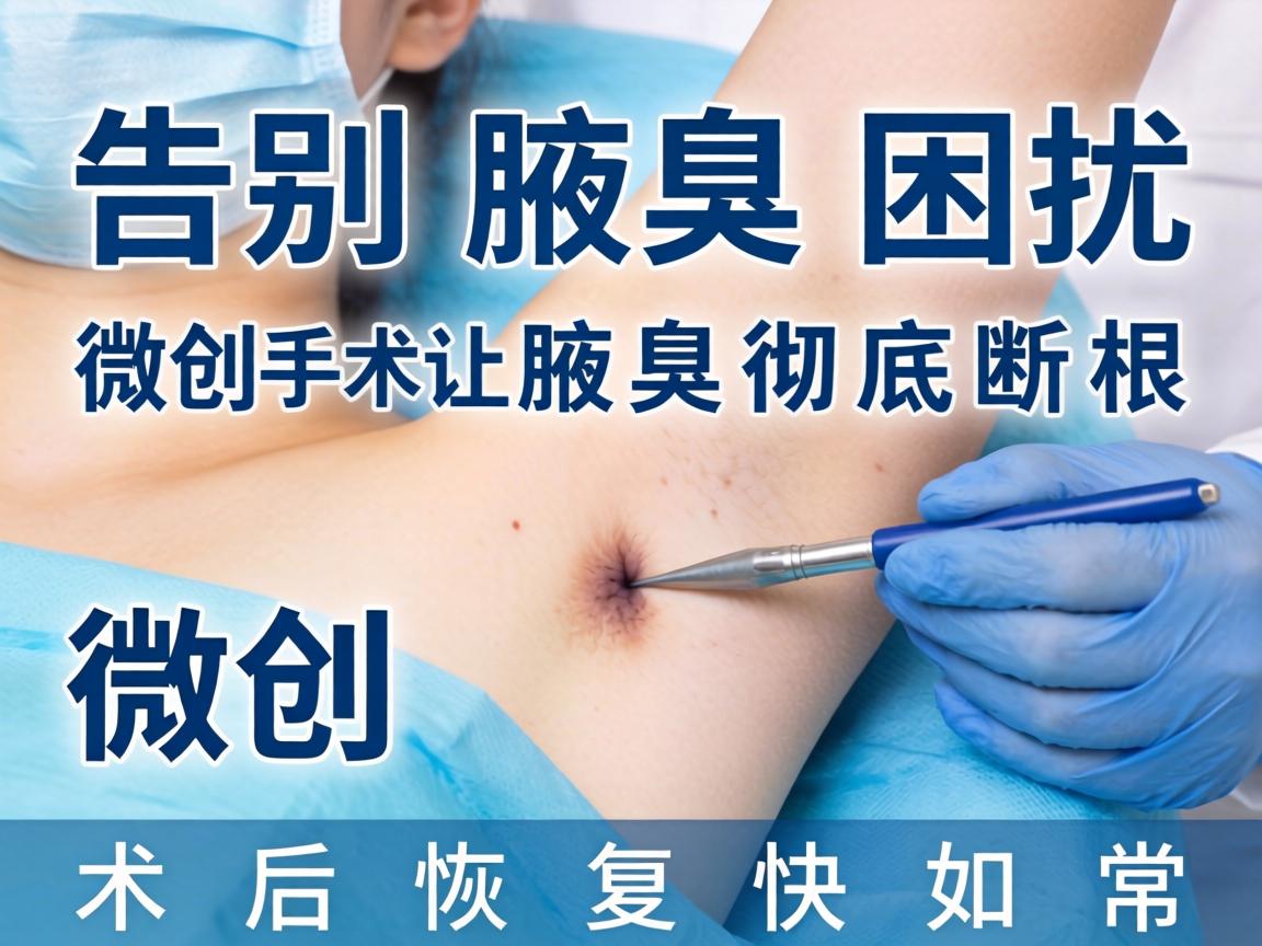 告别腋臭困扰，微创手术让腋臭彻底断根，术后恢复快如常