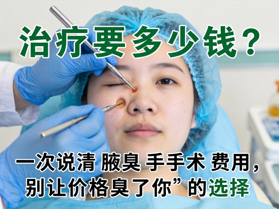 腋臭治疗要多少钱？一次说清腋臭手术费用，别让价格臭了你的选择