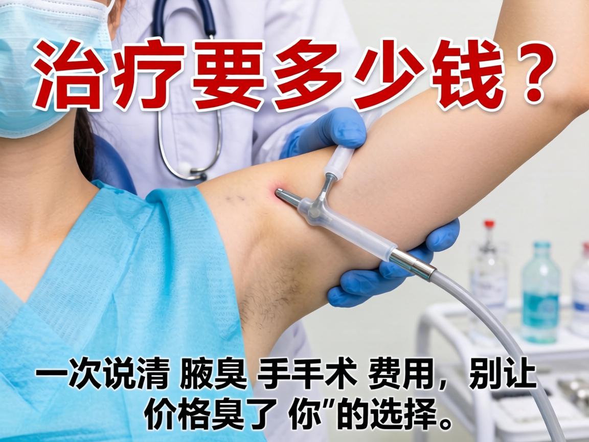 腋臭治疗要多少钱？一次说清腋臭手术费用，别让价格臭了你的选择