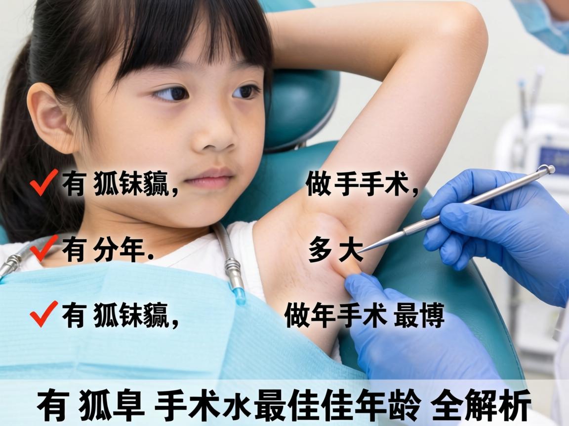 女孩有狐臭，多大年龄做手术最好？狐臭手术最佳年龄全解析