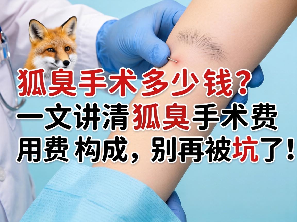 狐臭手术多少钱？一文讲清狐臭手术费用构成，别再被坑了！