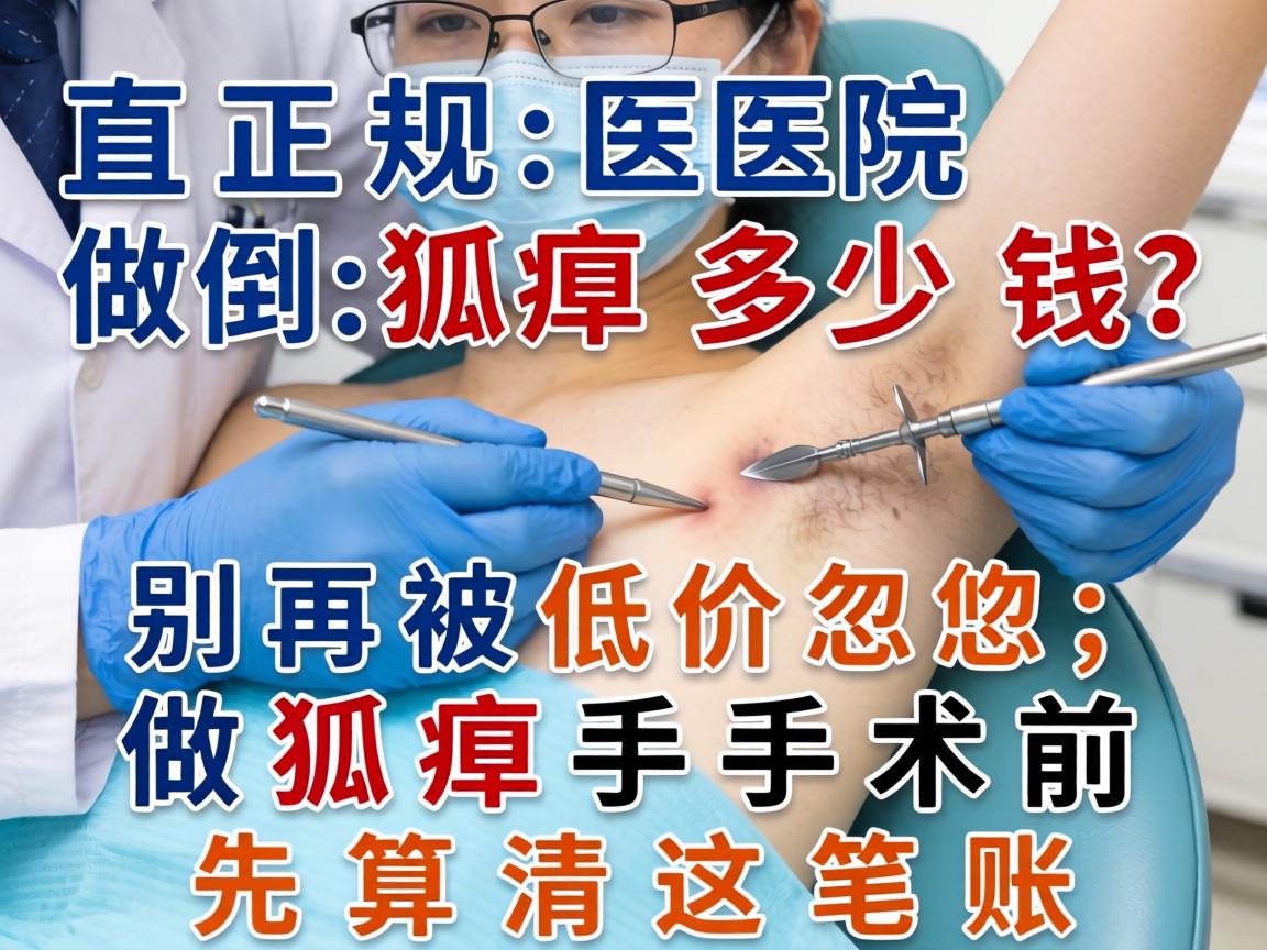 正规医院做狐臭多少钱？别再被低价忽悠，做狐臭手术前先算清这笔账