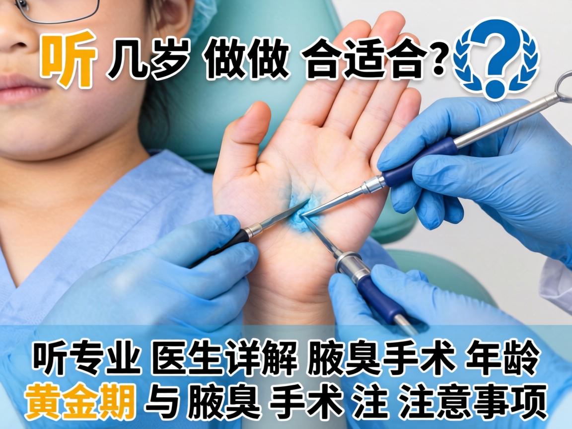 腋臭手术几岁做合适？听专业医生详解腋臭手术年龄黄金期与腋臭手术注意事项