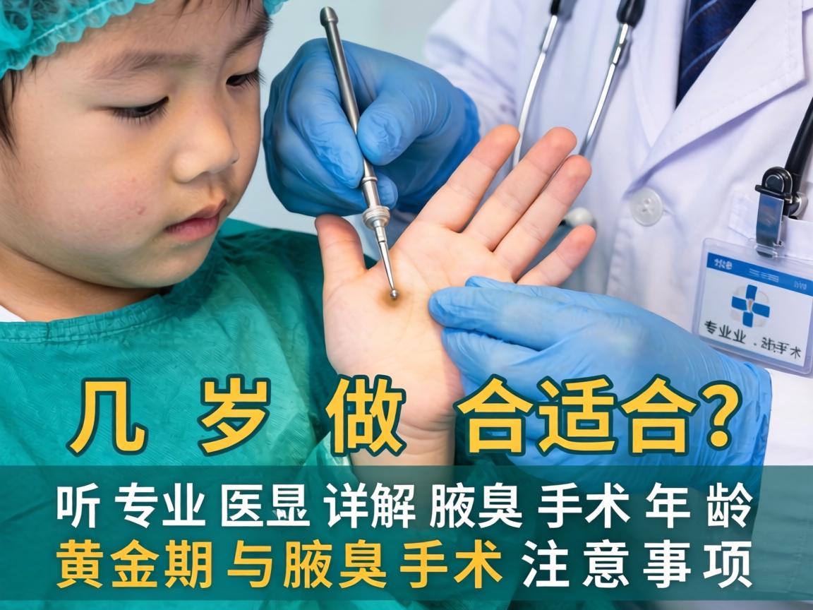 腋臭手术几岁做合适？听专业医生详解腋臭手术年龄黄金期与腋臭手术注意事项