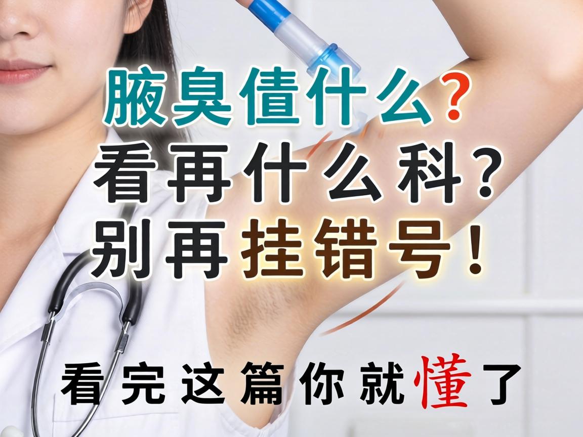 腋臭该看什么科？别再挂错号！看完这篇你就懂了