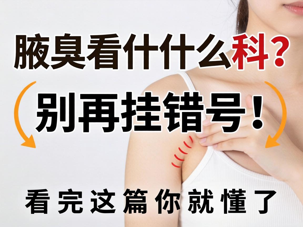 腋臭该看什么科？别再挂错号！看完这篇你就懂了