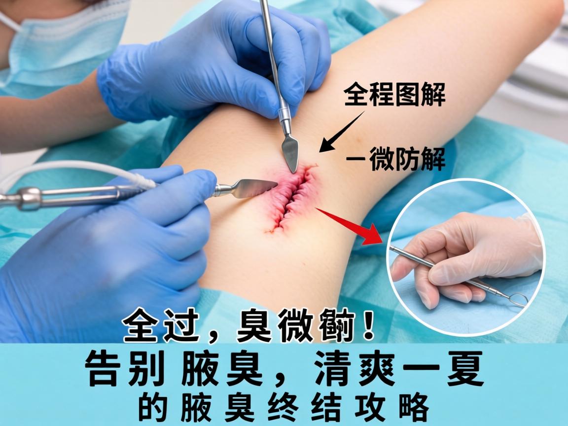 腋臭微创手术全过程图解，告别腋臭，清爽一夏的腋臭终结攻略