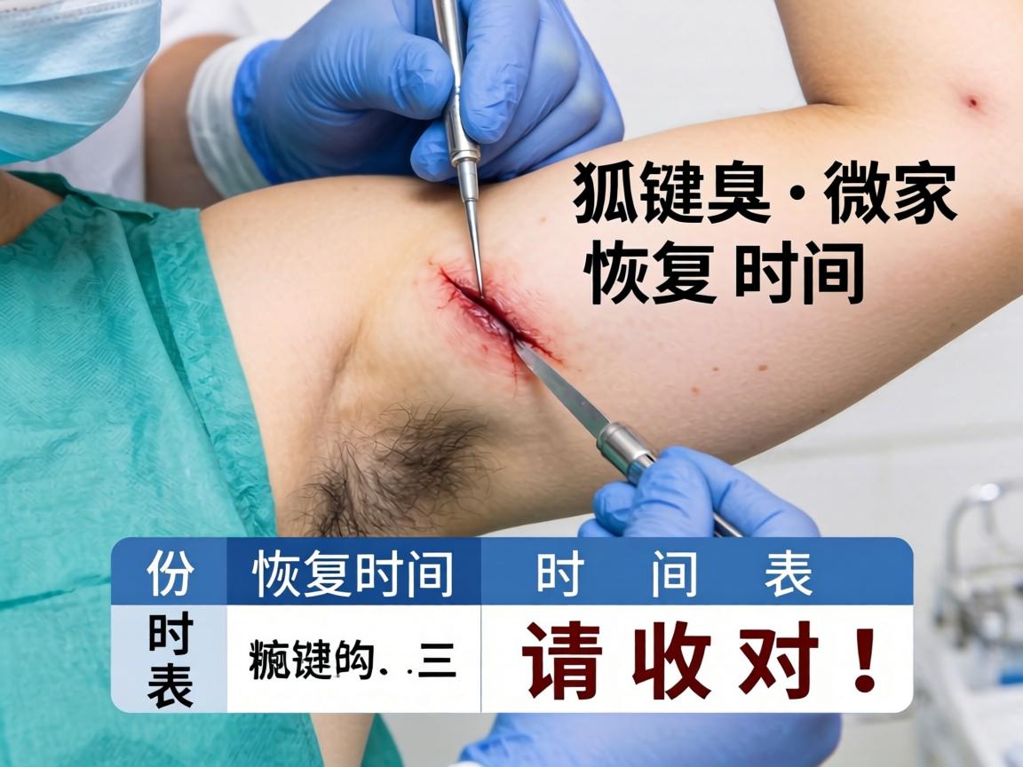 狐臭微创手术恢复时间，这份恢复时间表请收好！