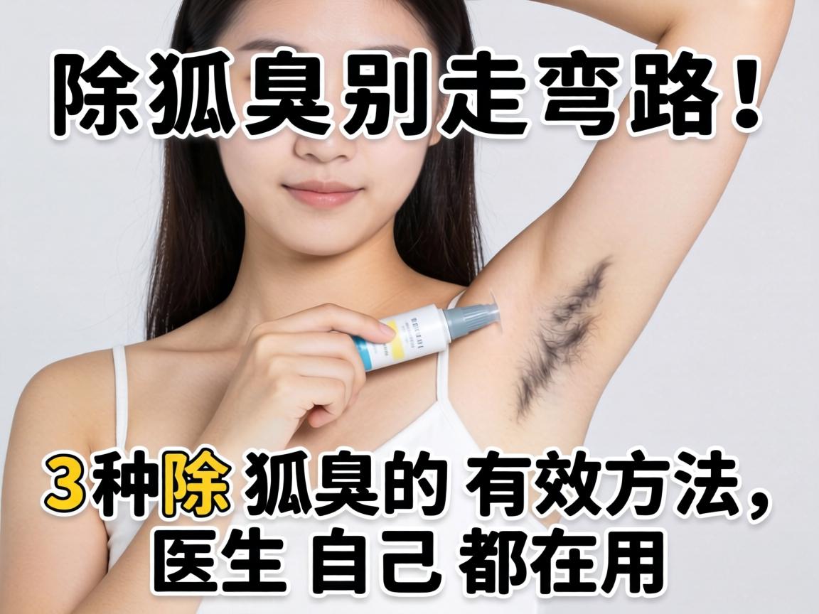 除狐臭别走弯路！这3种除狐臭的有效方法，医生自己都在用