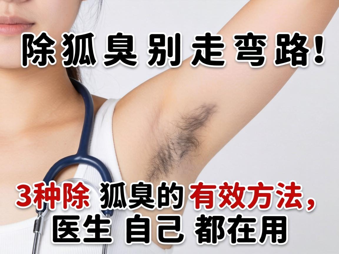 除狐臭别走弯路！这3种除狐臭的有效方法，医生自己都在用