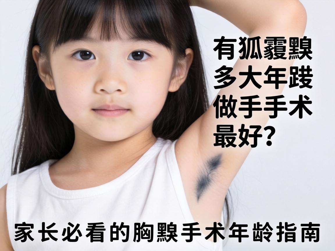 女孩有狐臭多大年龄做手术最好？家长必看的腋臭手术年龄指南