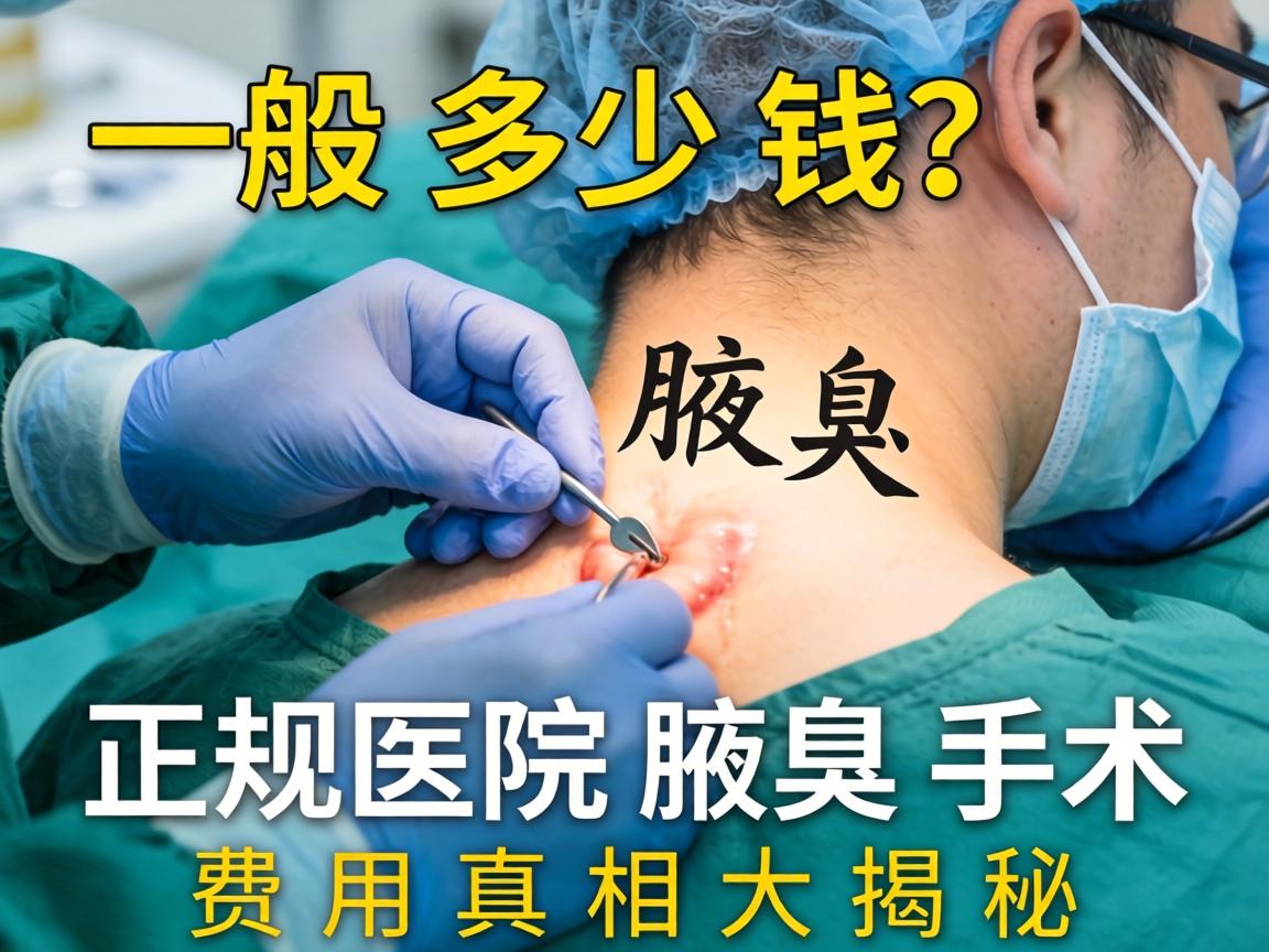 腋臭手术一般多少钱？正规医院腋臭手术费用真相大揭秘