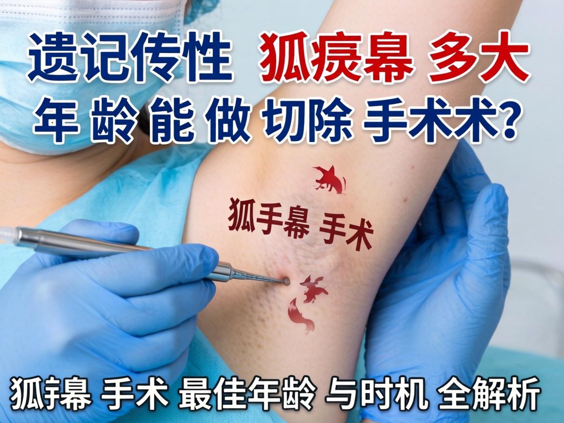 遗传性狐臭多大年龄能做切除手术？狐臭手术最佳年龄与时机全解析