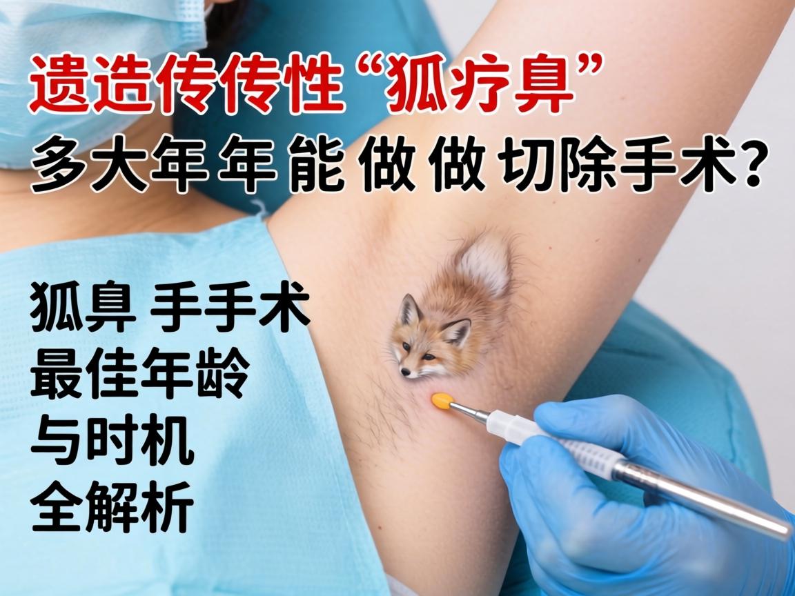遗传性狐臭多大年龄能做切除手术？狐臭手术最佳年龄与时机全解析