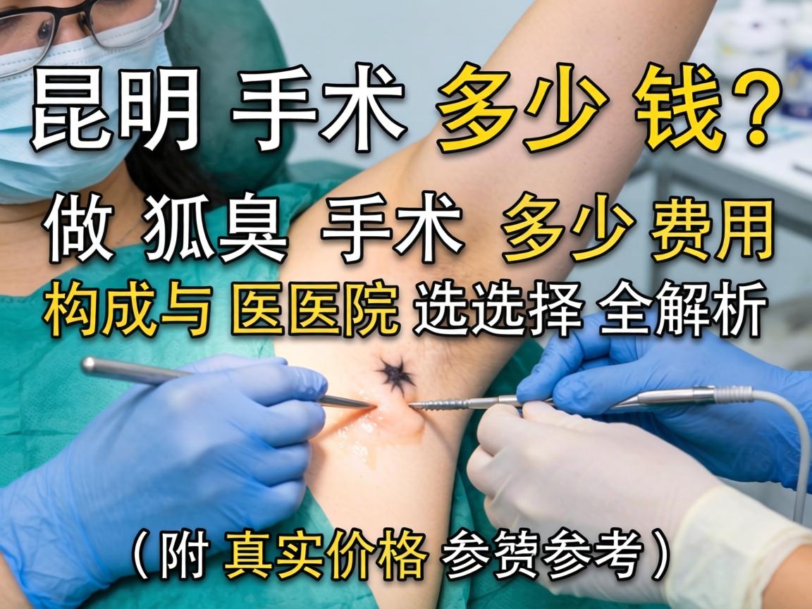 昆明做狐臭手术多少钱？费用构成与医院选择全解析（附真实价格参考）