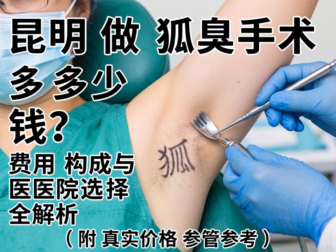 昆明做狐臭手术多少钱？费用构成与医院选择全解析（附真实价格参考）