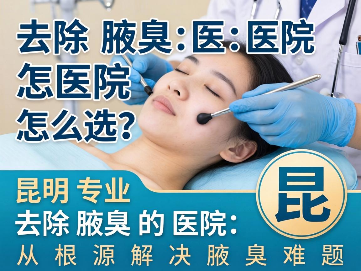 腋臭去除医院怎么选？昆明专业去除腋臭的医院，从根源解决腋臭难题