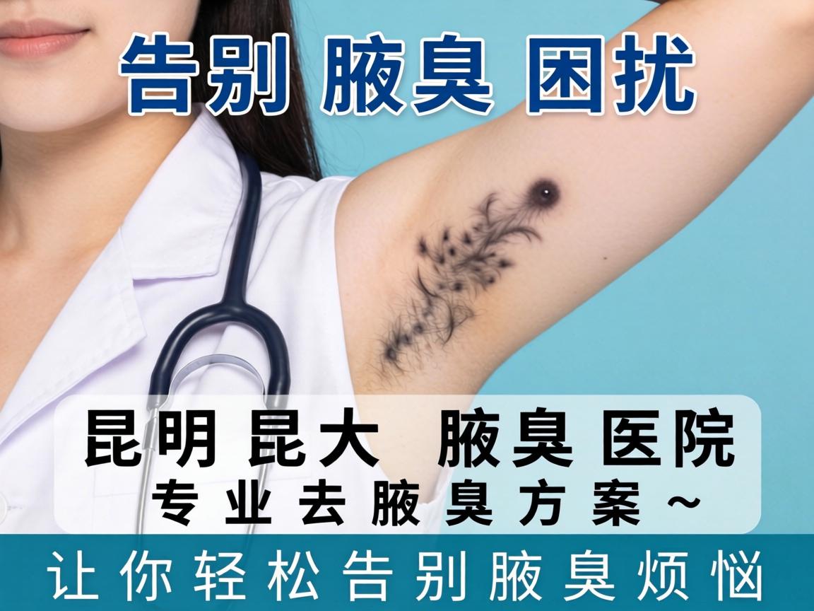 告别腋臭困扰，昆明昆大腋臭医院的专业去腋臭方案，让你轻松告别腋臭烦恼