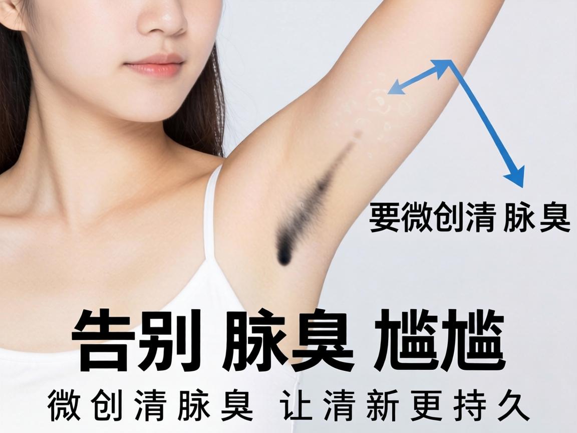 微创清腋臭，告别腋臭尴尬，微创清腋臭让清新更持久