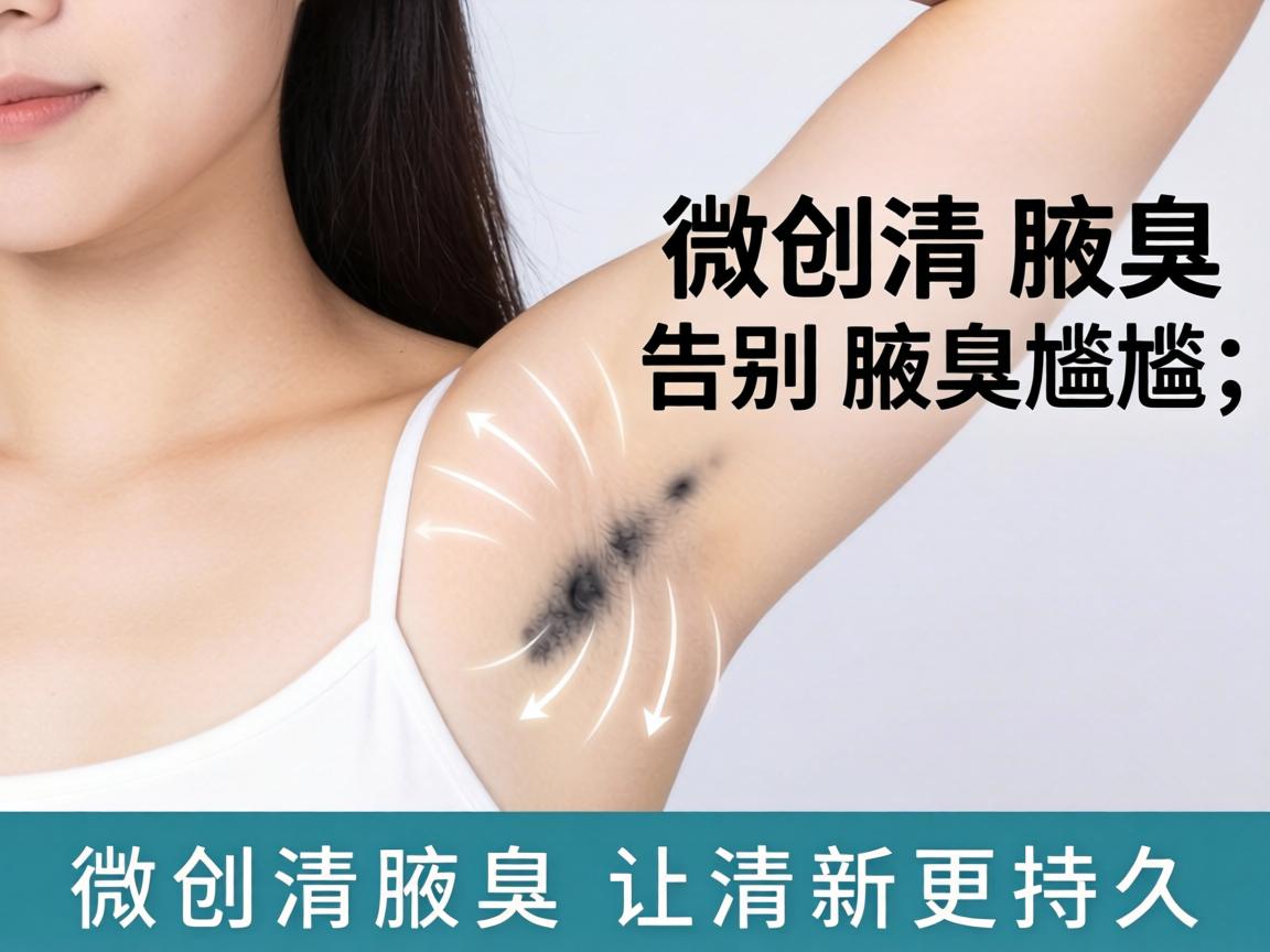 微创清腋臭，告别腋臭尴尬，微创清腋臭让清新更持久