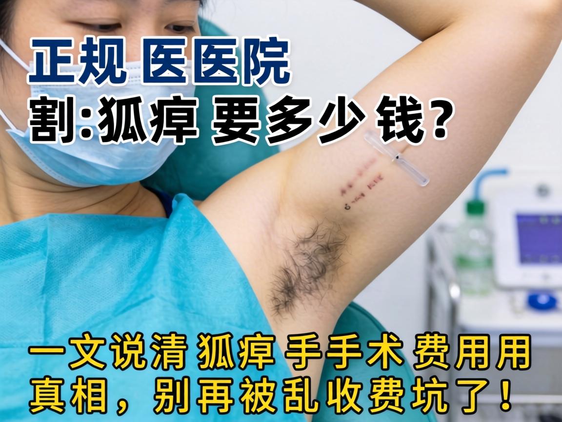 正规医院割狐臭要多少钱？一文说清狐臭手术费用真相，别再被乱收费坑了！