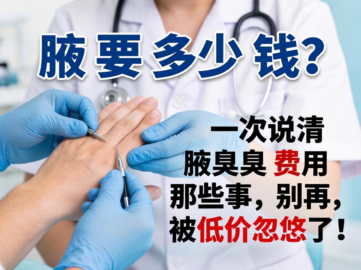 腋臭手术要多少钱？一次说清腋臭费用那些事，别再被低价忽悠了！
