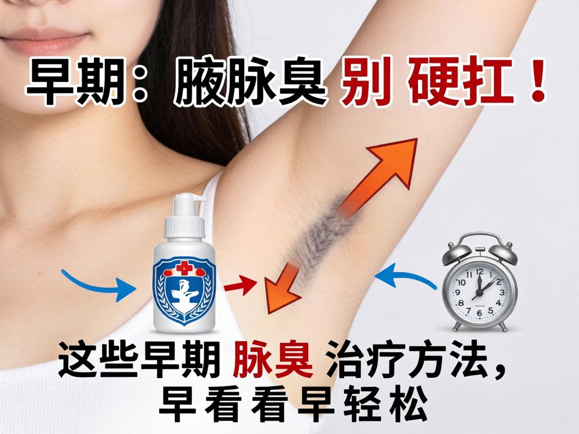 早期腋臭别硬扛！这些早期腋臭治疗方法，早看早轻松
