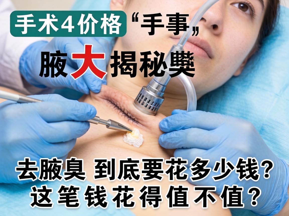 腋臭手术价格大揭秘，去腋臭到底要花多少钱？这笔钱花得值不值？