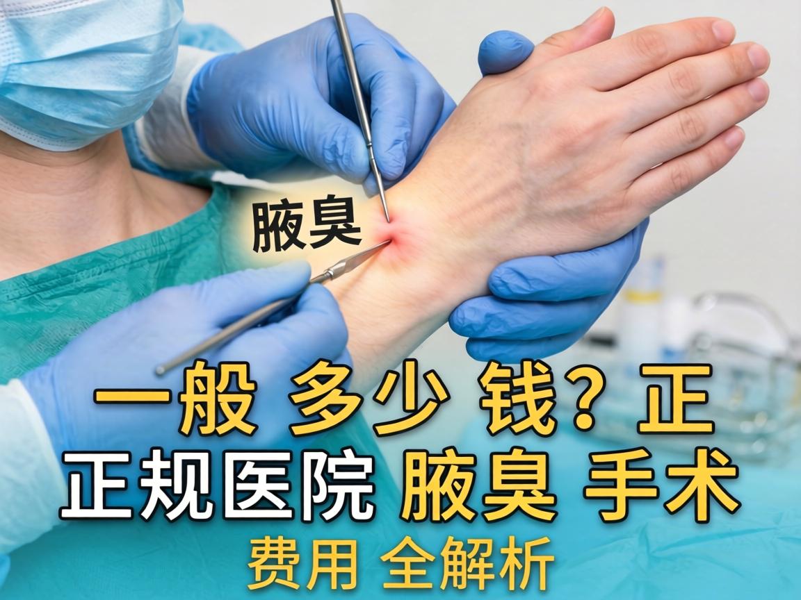 腋臭手术一般多少钱？正规医院腋臭手术费用全解析