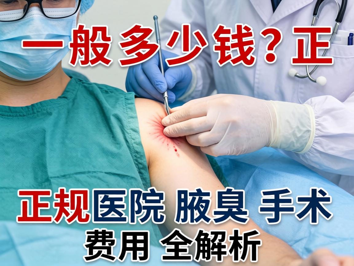 腋臭手术一般多少钱？正规医院腋臭手术费用全解析