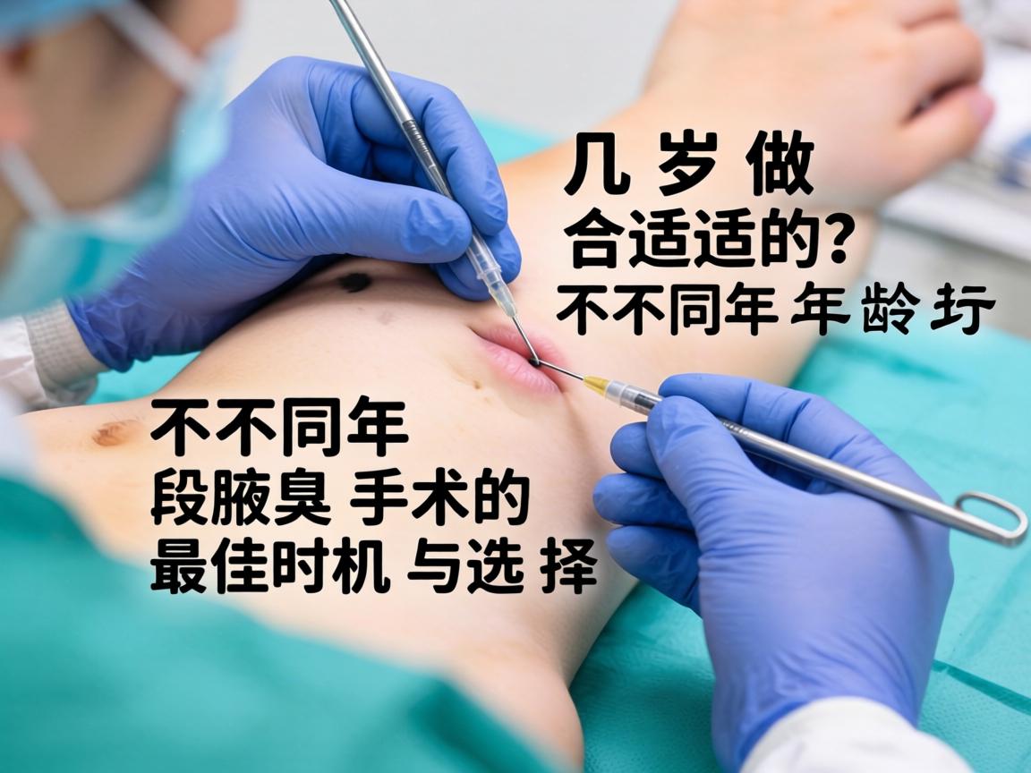 腋臭手术几岁做合适？不同年龄段腋臭手术的最佳时机与选择