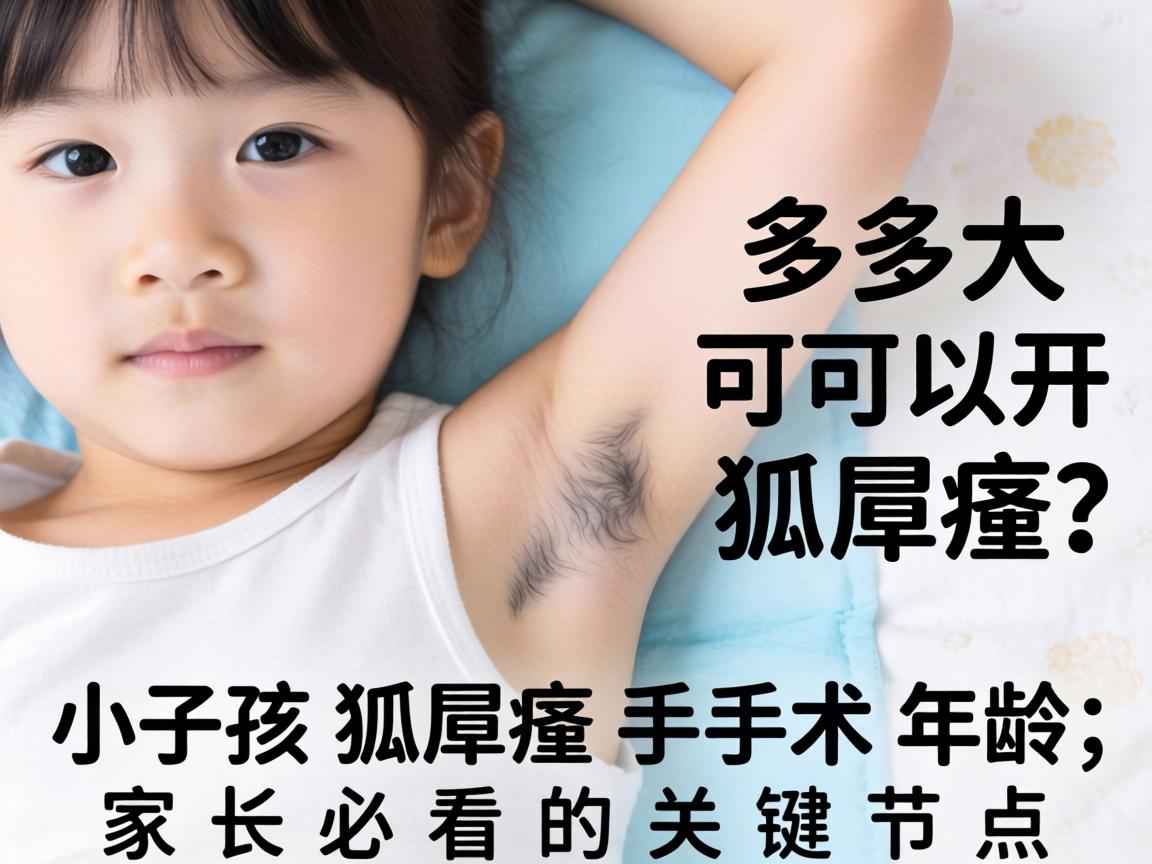 小孩多大可以开狐臭？小孩狐臭手术年龄，家长必看的关键节点