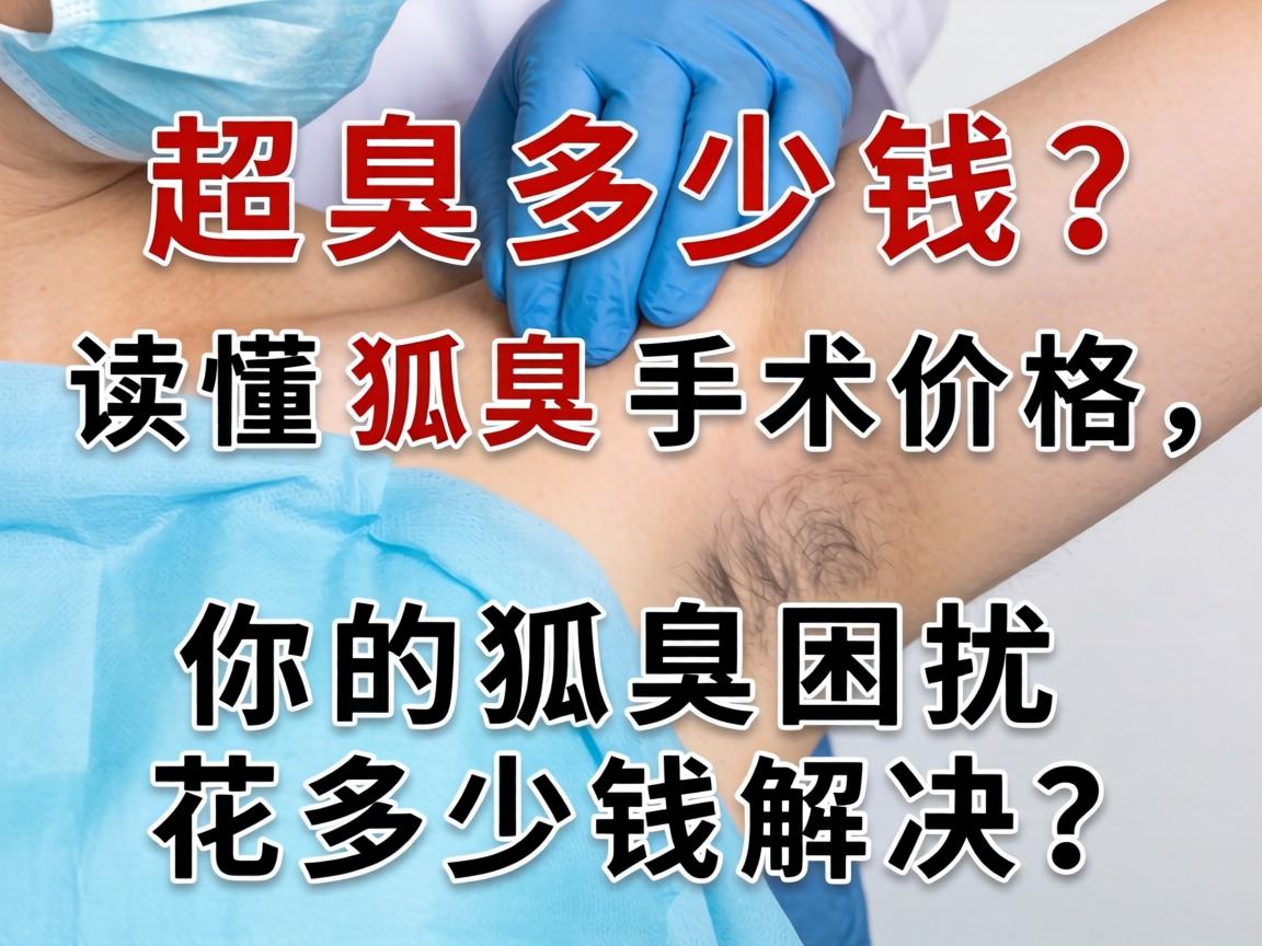 狐臭手术多少钱？读懂狐臭手术价格，你的狐臭困扰花多少钱能解决？