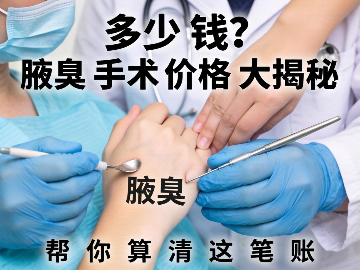 腋臭手术多少钱？腋臭手术价格大揭秘，帮你算清这笔账