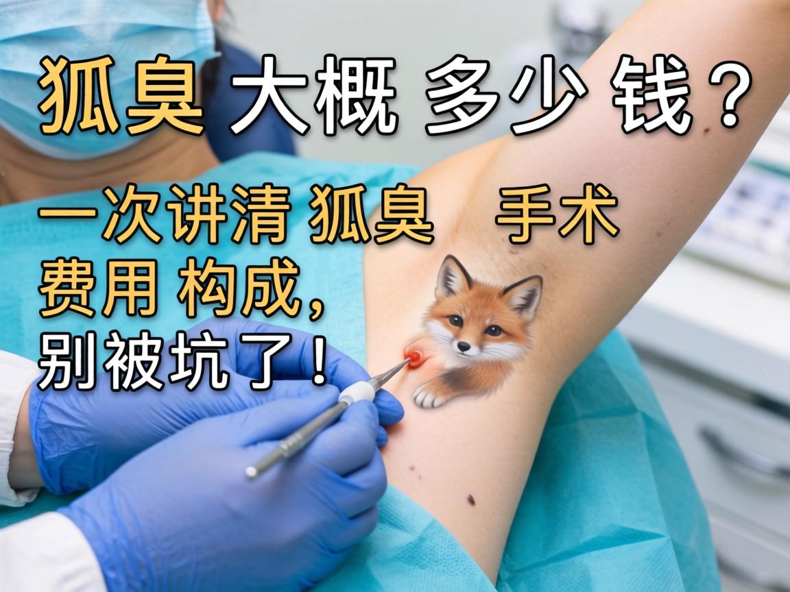 狐臭手术大概多少钱？一次讲清狐臭手术费用构成，别被坑了！