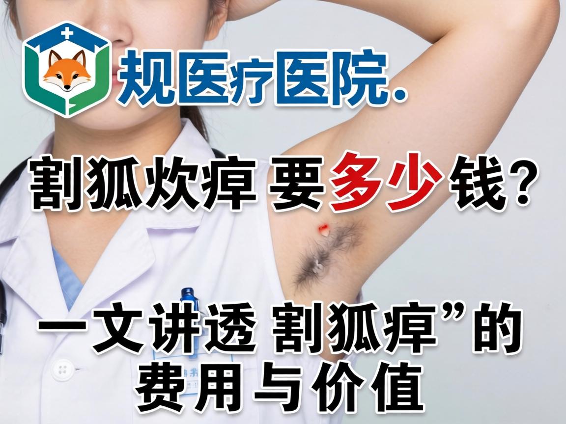 正规医院割狐臭要多少钱？一文讲透割狐臭的费用与价值