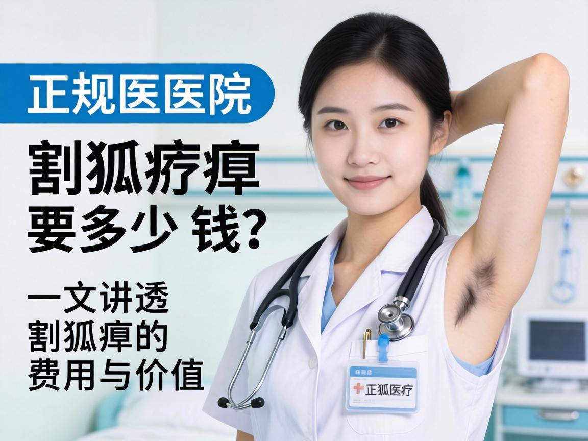 正规医院割狐臭要多少钱？一文讲透割狐臭的费用与价值