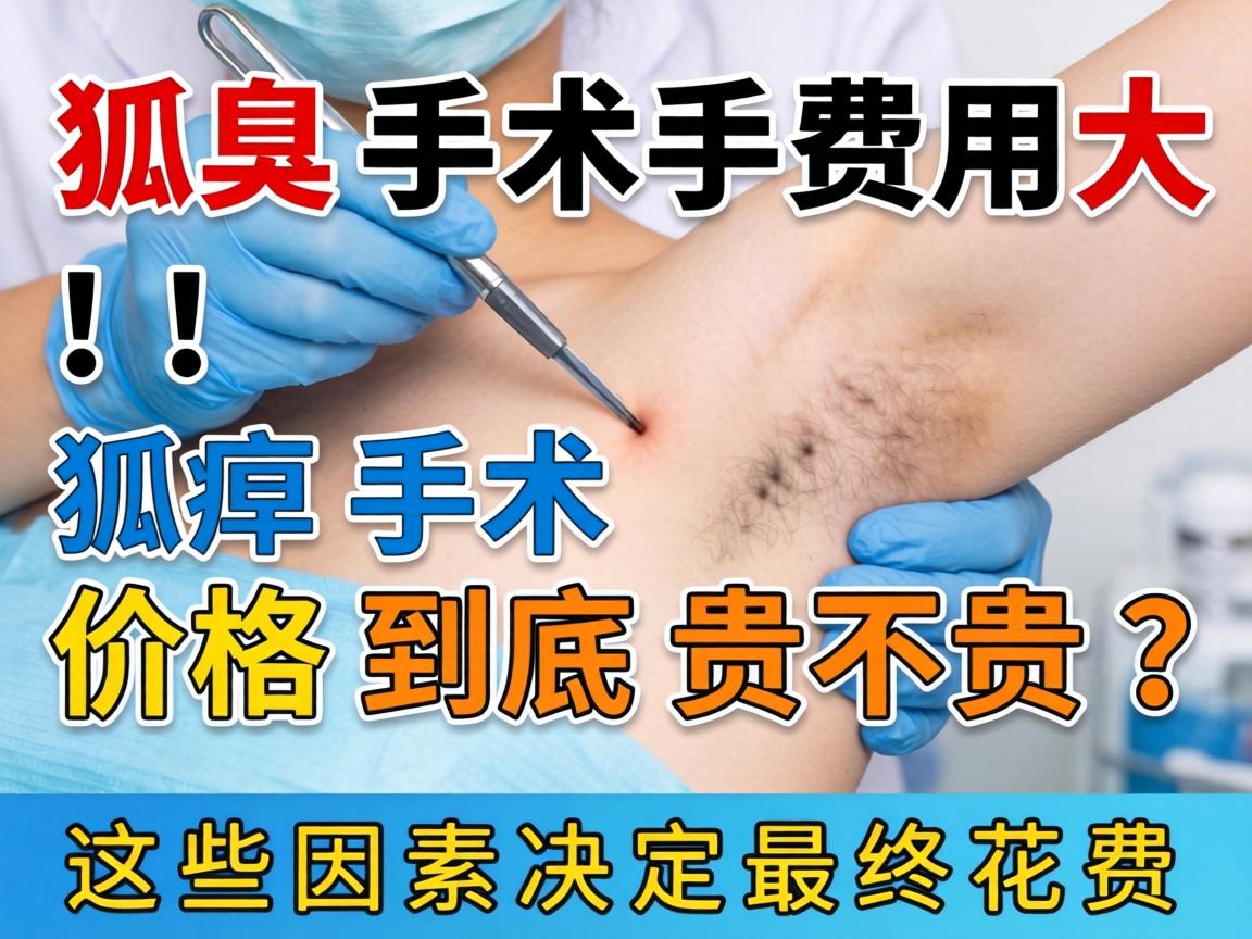狐臭手术费用大公开！狐臭手术价格到底贵不贵？这些因素决定最终花费