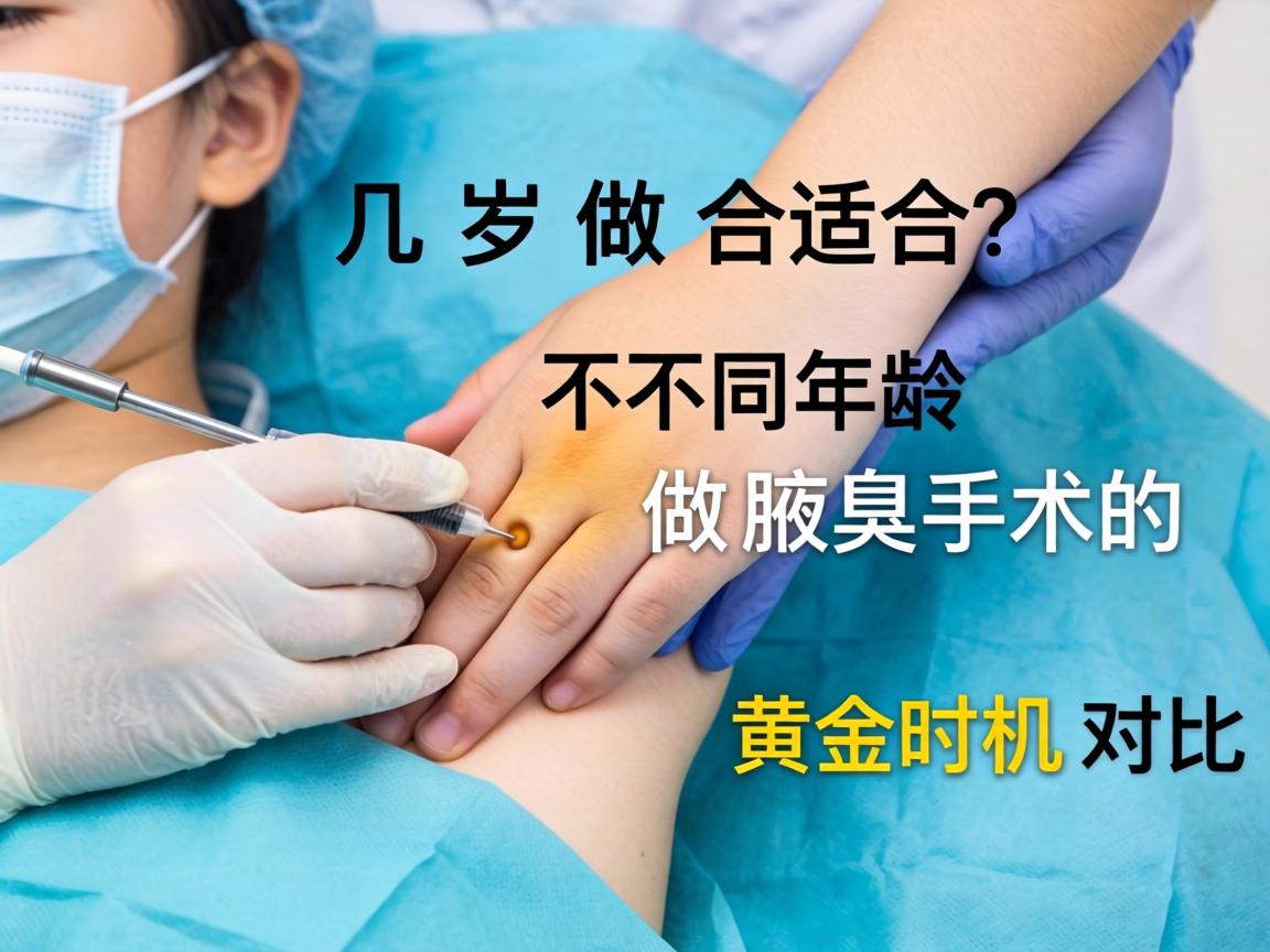 腋臭手术几岁做合适？不同年龄做腋臭手术的黄金时机对比